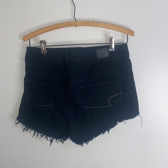 🌙American Eagle black ripped jean shorts! - Picture 8 of 8